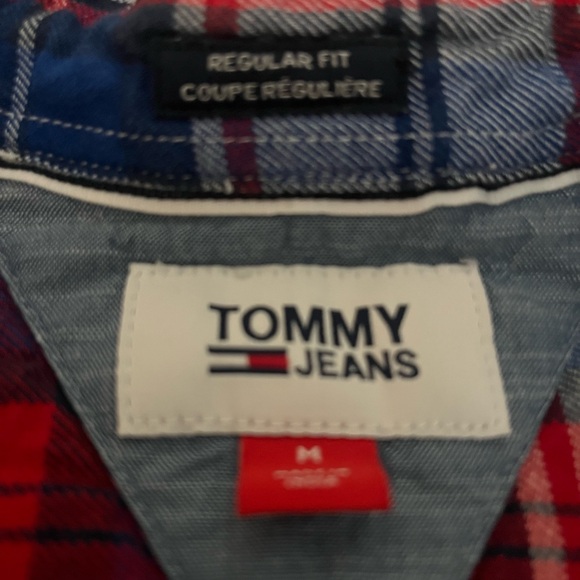 Tommy Hilfiger Men's Plaid Shirt - Blue, Red, White - Picture 2 of 4